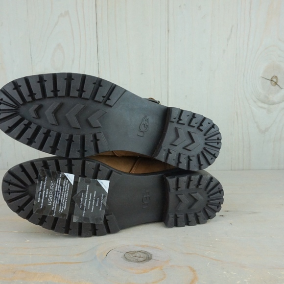 - UGG NIELS CHESTNUT WATERPROOF FUR TRIM MOTO BOOT - Picture 7 of 7